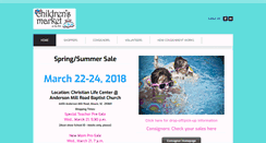 Desktop Screenshot of childrensmarketatthemill.com